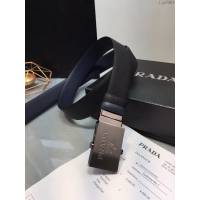 PRADA專櫃爆款男士皮帶 普拉達經典Prada標識雙面穿腰帶  jjp2061