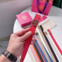 托裏伯奇經典女士皮帶 Tory burch新品復古腰帶  jjp2439
