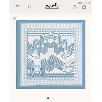 Hermes專櫃新款愛馬仕斜紋真絲曲折鞍帶92cm真絲方巾 mmyj1571