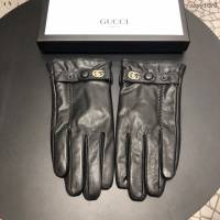 Gucci專櫃新款高檔羊皮手套 古馳觸屏手套男士手套 mmyj1670