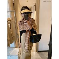 Dior專櫃新款迪奧字母毛邊多功能針織圍巾 mmyj2226