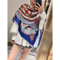 Hermes專櫃新款愛馬仕雙面絲絨限定頂級正反異色人字紋真絲羊絨方巾披肩圍巾 mmyj2457