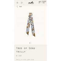 Hermes專櫃新款愛馬仕全新系列絲帶頂級斜紋真絲印花飄帶領巾發帶包包配飾 mmyj2588