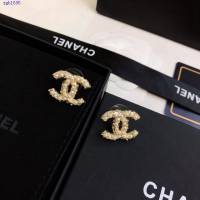 Chanel專櫃2022新款cc耳釘 香奈兒經典logo滿鑽耳環 zgb1695