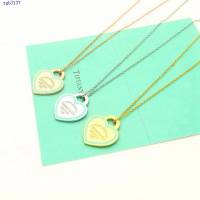 Tiffany新款蒂芙尼項鏈滴油項鏈愛心牌項鏈心形吊墜 zgb3137