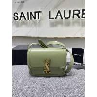 YSL專櫃新款牛油果綠小牛皮挎包 聖羅蘭MONOGRAM斜挎單肩女包 634306 blys1330