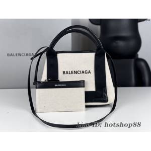 Balenciaga專櫃爆款超迷你號手提購物袋 巴黎世家經典款棉質帆布包 fyj1544