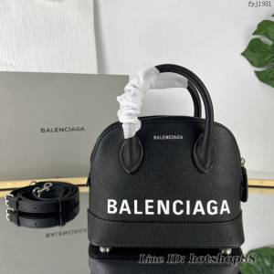 Balenciaga專櫃爆款新版/銀色LOGO小號手提貝殼包 巴黎世家原單大字母貝殼包 fyj1981