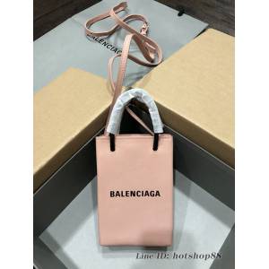Balenciaga專櫃爆款牛皮購物袋 巴黎世家手提肩背迷你女包手機包 fyj1989