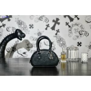 Chrome Hearts專櫃高端皮具包包 克羅心925純銀五金保齡球包迷你手提包 gj1114