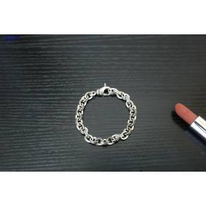 Chrome Hearts專櫃皮具包包純銀飾品 克羅心925純銀Paper Chain粗環手鏈 gj1172