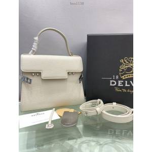 Delvaux全新TM系列比利時牛勁紋小牛皮雙用斜挎包 德爾沃專櫃tempete小號手提肩背女包 bxs1130