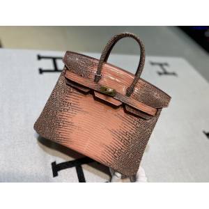 Hermes專櫃經典款凱莉手提女包 蜜蠟線手工縫製 愛馬仕蜥蜴皮Kelly包 ttd1117