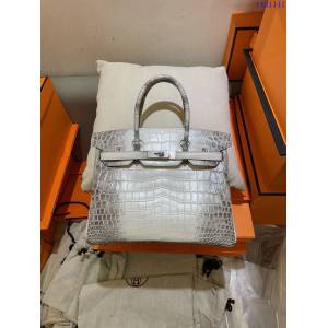 Hermes專櫃經典款Birkin手提女包 愛馬仕頂級全手工縫製鱷魚皮鉑金包 ttd1141