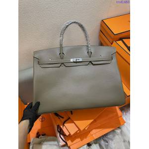 Hermes專櫃經典款手提男包 愛馬仕birkin45cm手縫蠟線 ttd1468