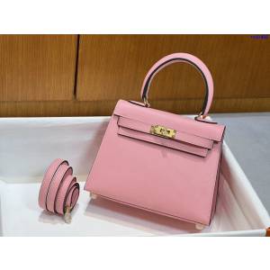 Hermes專櫃新款進口epsom皮手提女包 愛馬仕Kelly女包中古款大耳朵 ttd1492