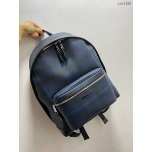 Burberry專櫃新款雙肩包 巴寶莉男士後背包大書包 yxb1189