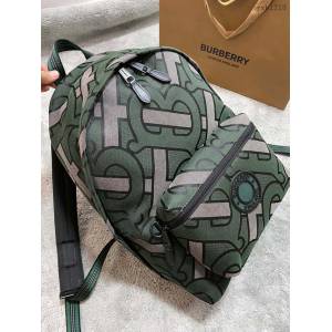 Burberry專櫃新款雙肩包 巴寶莉男士後背包大書包 yxb1218
