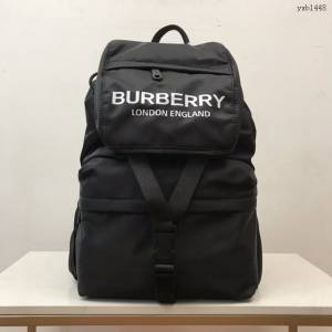 Burberry專櫃新款實用型雙肩包 巴寶莉Vintage復古格紋尼龍男士雙肩包 yxb1448