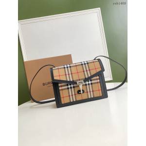Burberry專櫃新款Vintage復古格紋斜背包 巴寶莉肩背女包 yxb1469