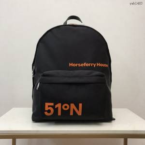 Burberry專櫃新款黑色男款雙肩包 巴寶莉尼龍面男士後背包 yxb1483