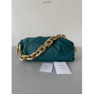 BV專櫃新款The Chain Pouch雲朵包 葆蝶家粗鏈條手提單肩背腋下包 620230 bbv1079