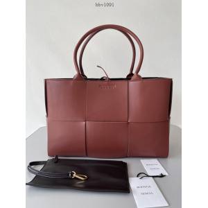 BV專櫃新款Intreccio編織皮革托特手袋女包 葆蝶家BV小羊皮tote磚紅/黑棕手提包 609175 bbv1091