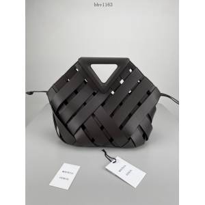 BV專櫃新款手工編織女包 葆蝶家BOTTEGAVENETAIntreccio巧克力棕手提包 658697 bbv1163