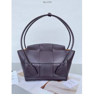 BV專櫃新款寬大手工編織女包 葆蝶家Bottega Veneta Arco33編織葡萄紫小牛皮手提包 bbv1255