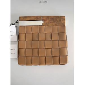 BV專櫃新款手工編織方形開口女包 葆蝶家天然實木手工編織小羊皮手袋 70394 bbv1308