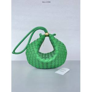 BV專櫃新款手工編織女包 葆蝶家獨角獸紫金球jodie手提肩背女包 款號：701024 bbv1386