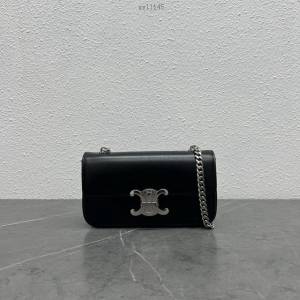 Celine專櫃新款全皮肩背女包 賽琳2022春夏系列短款鏈條腋下包 xxl1145