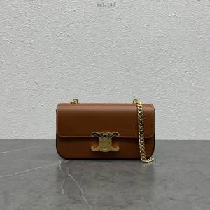 Celine專櫃新款全皮肩背女包 賽琳2022春夏系列短款鏈條腋下包 xxl1148