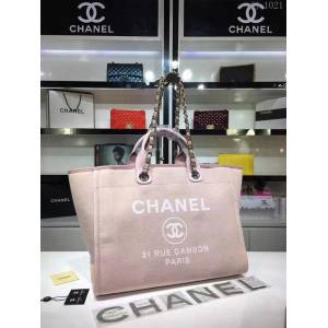 CHANEL女包 66941# 大號沙灘牛仔帆布包 度假系列經典購物袋 香奈兒大號媽咪包 春夏竹藤帆布包 djc1021