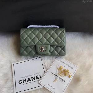 CHANEL女包 原單品質 CF1116羊皮 小號 進口平紋小羊皮 香奈兒菱格包 手提肩背斜挎包 djc1258