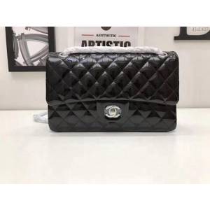 CHANEL女包 1112 中號2.55cm 菱格進口珠光漆平紋小皮 香奈兒鏈條斜挎包 小香經典款 djc1427