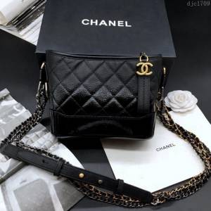 CHANEL女包 Gabrielle#流浪包 升級版 菱格 香奈兒流浪包 Chanel單肩斜挎包 djc1709