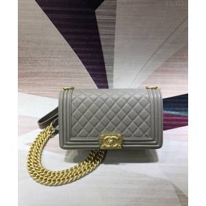 CHANEL女包 A67086 BOY CHANEL口蓋包 顆粒壓花小牛皮 香奈兒鏈條包 chanel斜挎女包 djc1731