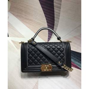 CHANEL女包 A0136 最新款 BOY經典系列 CHANEL口蓋包 小牛皮 香奈兒手拎包 手提肩背斜挎包 djc1880