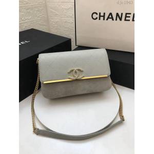 CHANEL鏈條女包 57560 魚子醬皮配磨砂皮 香奈兒2018秋冬新款肩背包 djc1943