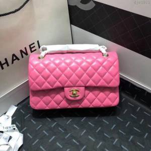 CHANEL經典女包 香奈兒原廠皮菱格CF鏈條單肩斜挎包 1112羊皮 djc1975