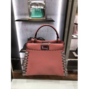 FENDI专柜精品包包 3105S 芬迪PEEKABOO 全手工蛇皮縫製 Fendi手提肩背包 fdzg2328