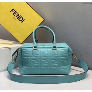 FENDI专柜精品包包 0193 芬迪小號方形波士頓包 Fendi壓花全皮手提肩背女包 fdzg2340