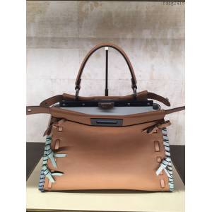 FENDI专柜精品包包 芬迪PEEKABOO升級版 5510S Fendi義大利牛皮手提包 fdzg2415