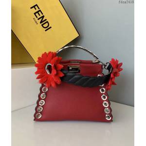 FENDI专柜精品包包 芬迪peekaboo8106S Fendi升級版義大利皮蛇皮手挽手提肩背包 fdzg2418