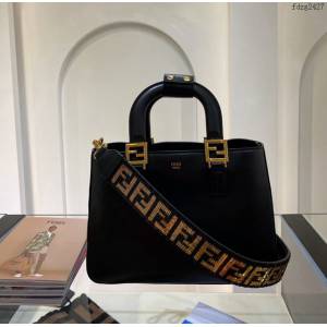 FENDI专柜精品包包 芬迪高端女包 Fendi復古油蠟牛皮手提包 fdzg2427