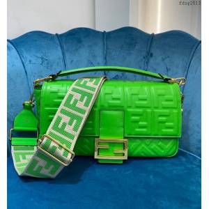 FENDI精品包包 芬迪雙F壓花綿羊皮肩背女包 0191 Fendi百搭款大號法棍包 fdzg2513