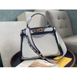FENDI專櫃精品手提女包 芬迪Iconic Peekaboo中號手袋 fdzg2627