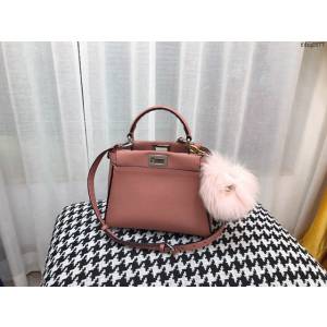 FENDI專櫃精品PEEKABOO包包 Fendi芬迪PEEKABOO手工縫製蠟線手提女包 fdzg2677