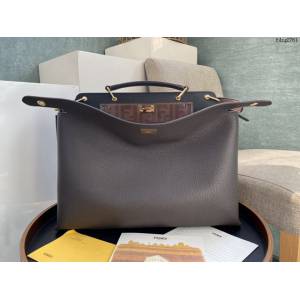 FENDI專櫃精品全皮男手提包 芬迪Fendi提花FF圖案男生公事包 fdzg2761